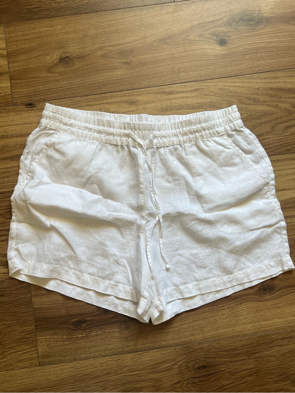 Tommy Bahama Palmbray High-Rise Linen Easy Shorts White Size Large